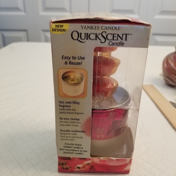New Yankee Candle QuickScent Candle Frosted Cinnamon 3 Refills Christmas - Picture 4 of 5